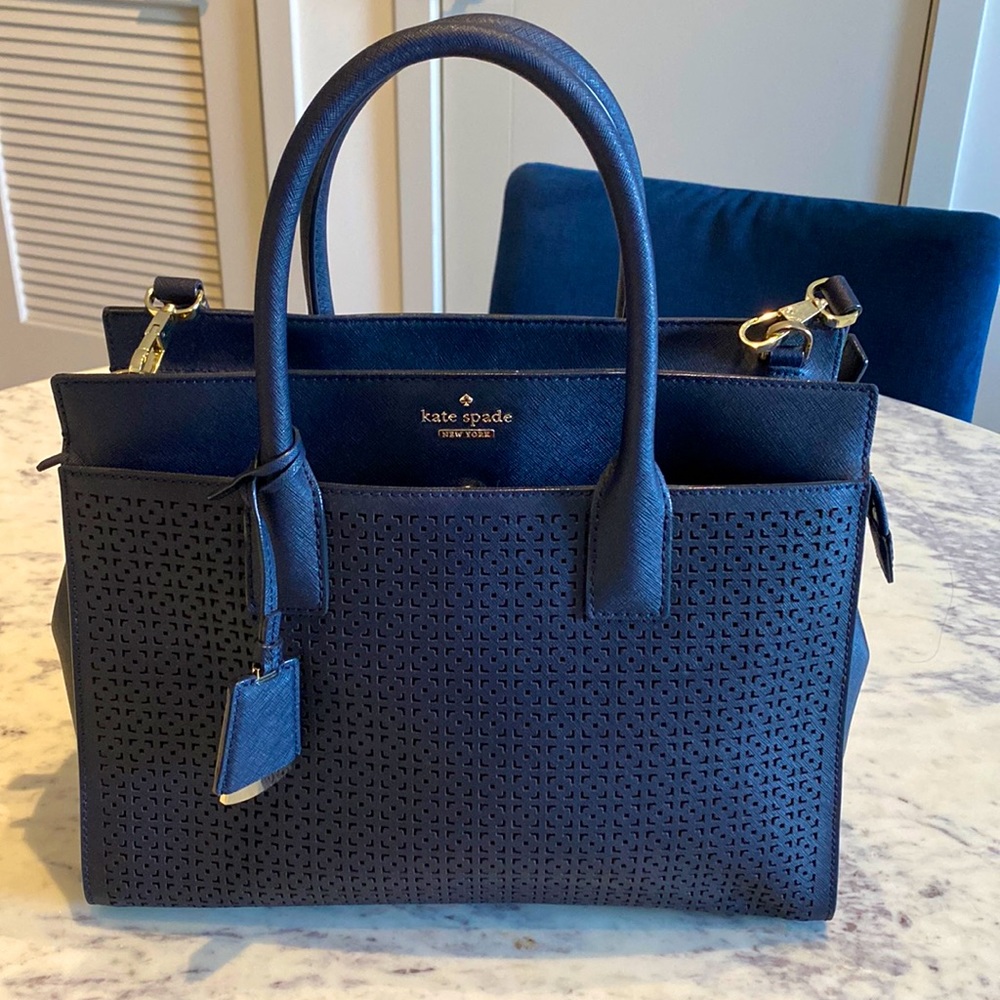 Kate spade crossbody navy blue